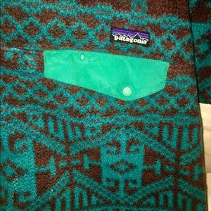 Patagonia XL  Aztec print fleece pullover